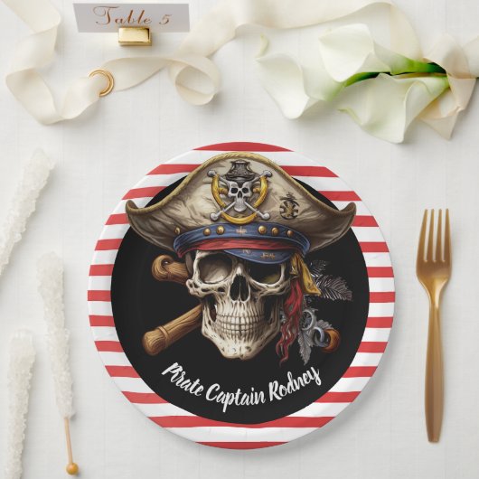 Pirat Kapitän Pappteller (Hochzeit)