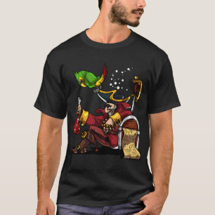 Pirat Kapitän Party Kurzarm T-Shirt