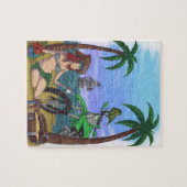 Pirat Karibisches Meer Puzzle (Horizontal)