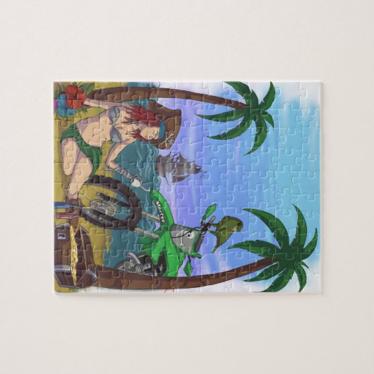 Pirat Karibisches Meer Puzzle (Horizontal)