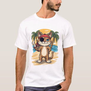Pirat Katzen Abenteuer T-Shirt
