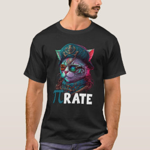 Pirat Katzen Pi Tag 3 14 Mathe Wissenschaft Lehrer T-Shirt