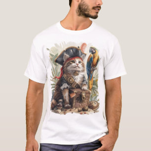 Pirat Katzen Schatz T-Shirt