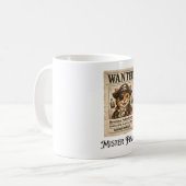 Pirat Katzen Steckbrief Gesucht Kaffeetasse (Vorderseite Links)