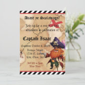 Pirat laden 12x18 ein einladung (Stehend Vorderseite)