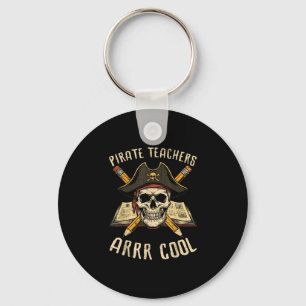 Pirat-Lehrer arrr cool lustiger Humor Halloween Schlüsselanhänger