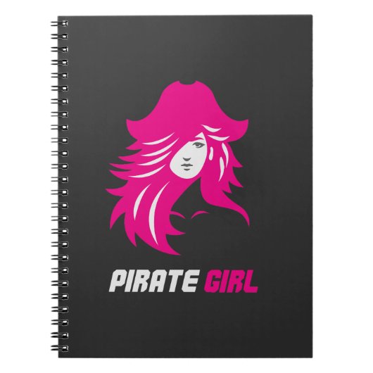 Pirat Mädchen Baddie Ästhetik Notizblock (Vorderseite)