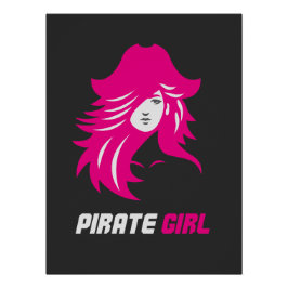 Pirat Mädchen Baddie Ästhetik Poster