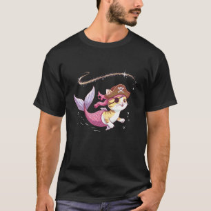 Pirat Meerjungfrau Katzenliebhaber Kätzchen Besitz T-Shirt
