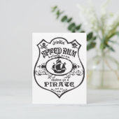Pirat mit Gewürzrum Postkarte (Stehend Vorderseite)