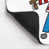 Pirat mit Klinge Mousepad (Ecke)