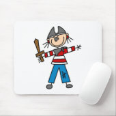 Pirat mit Klinge Mousepad (Mit Mouse)