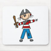 Pirat mit Klinge Mousepad (Vorne)