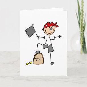 Pirat mit Schatz-Karte Karte