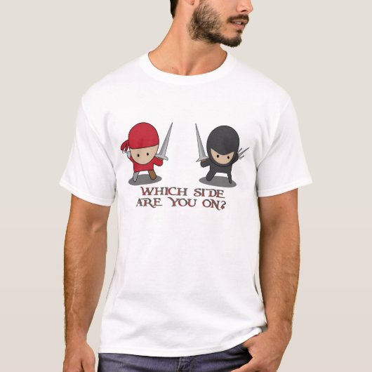 Pirat oder Ninja? T-Shirt (Vorderseite)
