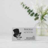 Pirat oder Schädel, die Zigarren-persönliches Visitenkarte (Stehend Vorderseite)