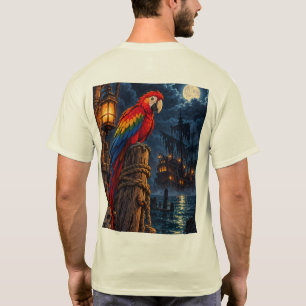 Pirat Papagei Mondlicht-Abenteuer T-Shirt