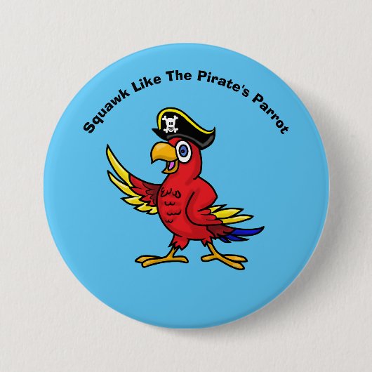 Pirat Parrot Button (Vorderseite)