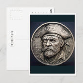 Pirat. Postkarte (Vorne/Hinten)