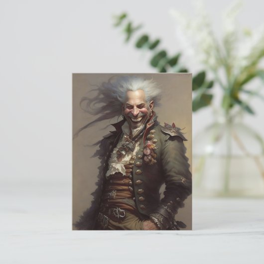 Pirat Postkarte (Stehend Vorderseite)