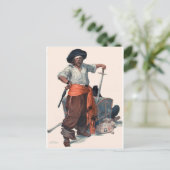 Pirat Postkarte (Stehend Vorderseite)