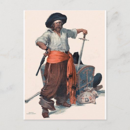 Pirat Postkarte (Vorderseite)