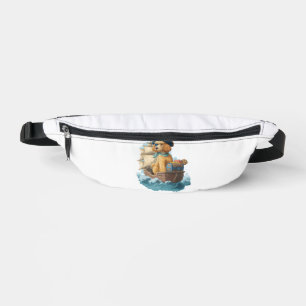 Pirat Pudel � Lustiger Hund am Meer Bauchtasche