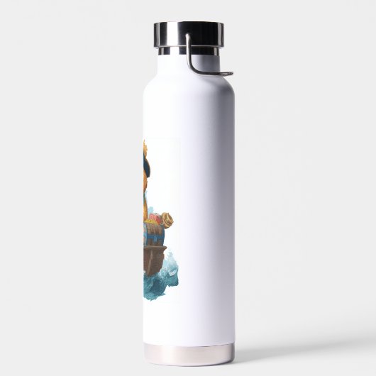 Pirat-Pudel � Lustiger Hund Trinkflasche (Links)