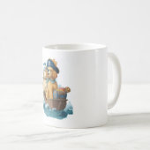 Pirat Pudel � Lustiger Seemann Kaffeetasse (VorderseiteRechts)