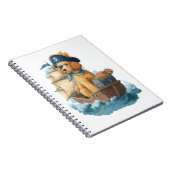 Pirat Pudel � Lustiger Seemann Notizblock (Rechte Seite)