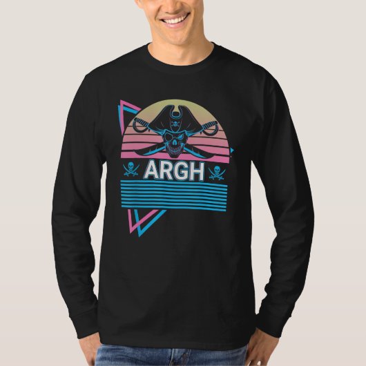 Pirat Retro Argh T-Shirt (Vorderseite)