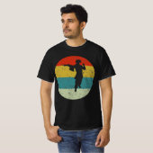 Pirat Retro Vintage Silhouette 70er T-Shirt (Vorne ganz)