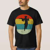 Pirat Retro Vintage Silhouette 70er T-Shirt (Vorderseite)