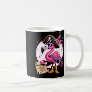 Pirat Rosa Flamingo Lustiger Halloween-Party-Kostü Kaffeetasse