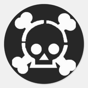 Pirat! Runder Aufkleber