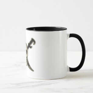 Pirat (Schädel) - Schwarz 11 oz Ringer-Mug Tasse
