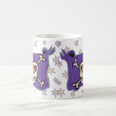 Pirat: Schädel-und Kreuz-Knochen-Flagge mit Kaffeetasse (Mittel)