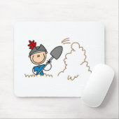 Pirat Schatzgräber-Mauspad Mousepad (Mit Mouse)