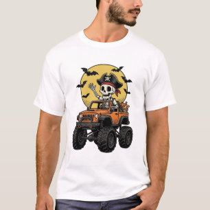 Pirat-Skelett-Monster-Truck-Halloween-Design_1 T-Shirt