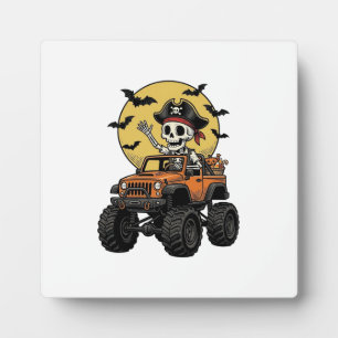 Pirat-Skelett-Monstertruck-Halloween-Design_1 Fotoplatte