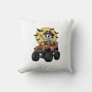 Pirat-Skelett-Monstertruck-Halloween-Design_1 Kissen