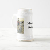 Pirat Stein Bierglas (Vorderseite Links)