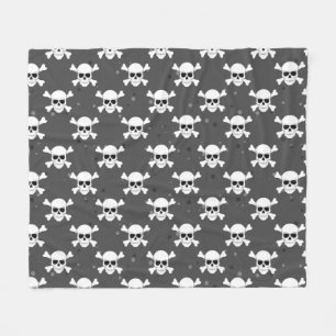 Pirat Stil - Totenkopf Muster Fleecedecke