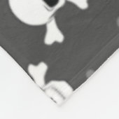 Pirat Stil - Totenkopf Muster Fleecedecke (Ecke)