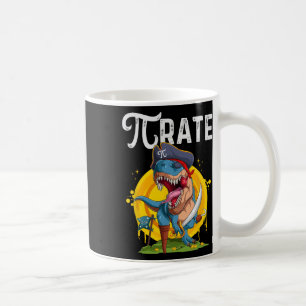 Pirat T-Rex Pi Rate Dino Pi Rate Mathe Freak Lusti Kaffeetasse