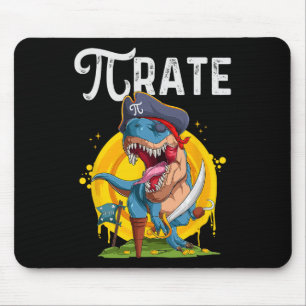 Pirat T-Rex Pi Rate Dino Pi Rate Mathe Geek Lustig Mousepad