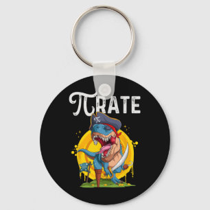Pirat T-Rex Pi Rate Dino Pi Rate Mathe Geek Lustig Schlüsselanhänger