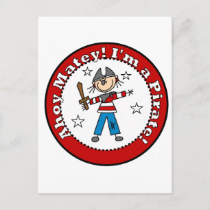 Pirat T-Shirts und Geschenke Postkarte