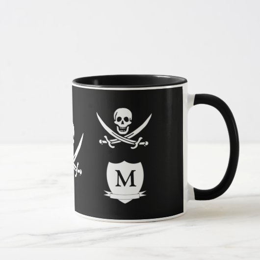 Pirat u. Monogramm Tasse (Rechts)