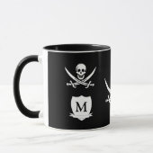 Pirat u. Monogramm Tasse (Links)